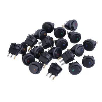 Plastic Push Button Switch high quality 20pcs LED Dot Light 12V Car Auto Boat Round Rocker ON/OFF Toggle Switch In Stock
Plastic Push Button Switch high quality 20pcs LED Dot Light 12V Car Auto Boat Round Rocker ON/OFF Toggle Switch In Stock