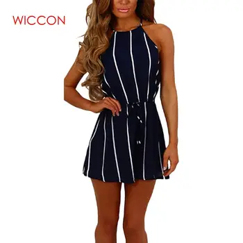 2020 Spring Hanging Neck Women Girls Sexy Off Shoulder Striped Chiffon Jumpsuit Woman Playsuit Female Rompers Drop Shipping
2020 Spring Hanging Neck Women Girls Sexy Off Shoulder Striped Chiffon Jumpsuit Woman Playsuit Female Rompers Drop Shipping