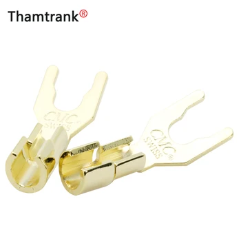 10PCS 24K Gold Plated Y Shape Fork Banana Male Connector Banana Plug Speaker Plug Audio Adapter 
10PCS 24K Gold Plated Y Shape Fork Banana Male Connector Banana Plug Speaker Plug Audio Adapter