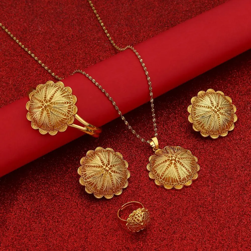 Eritrean Ethiopian Nigeria Kenya Ghana Ethiopian Design Gold Color Women Jewelry Set
Eritrean Ethiopian Nigeria Kenya Ghana Ethiopian Design Gold Color Women Jewelry Set