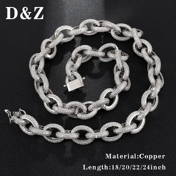 D&Z 12mm Hip Hop Iced Out Bling Zircon Circles Chain Necklace For Men Luxury Jewelry Gift 18-24 inch
D&Z 12mm Hip Hop Iced Out Bling Zircon Circles Chain Necklace For Men Luxury Jewelry Gift 18-24 inch