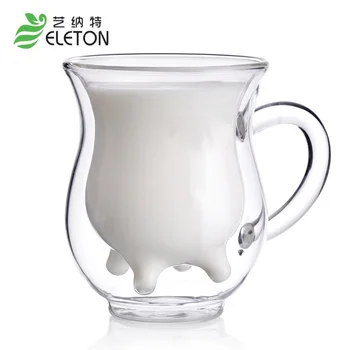 ELETON 350ml Transparency Handmade Double-layer Cow Milk Glass Cup Mug Jar Heat Resistant Home Office Milk Coffee Tea Mug Gift
ELETON 350ml Transparency Handmade Double-layer Cow Milk Glass Cup Mug Jar Heat Resistant Home Office Milk Coffee Tea Mug Gift