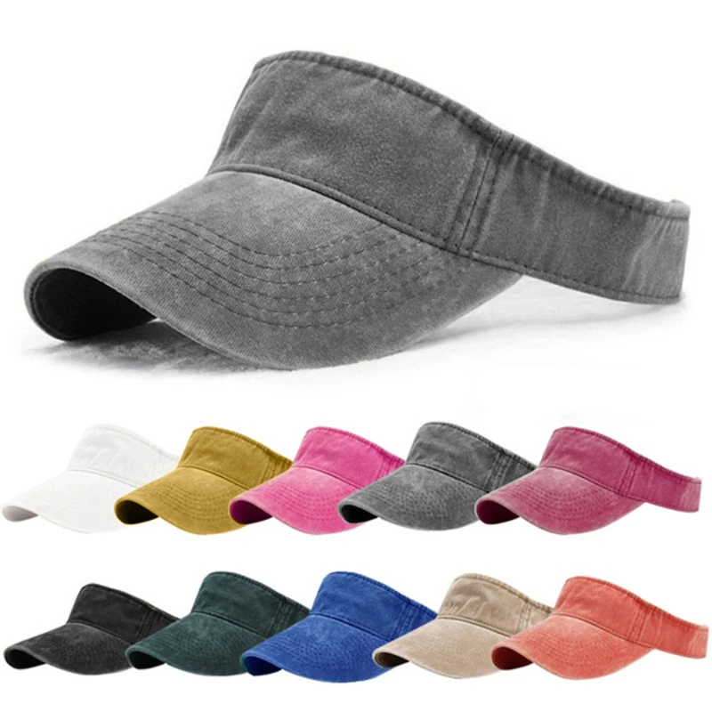 2022 Spring Visor Hat Summer Women's Golf Sun Baseball Caps Adjustable Size Beanies Beach Empty Top Cap Sports New | Аксессуары для