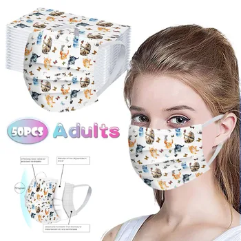 50PCS Unisex Adult Disposable Mask Butterfly Flower Animal Printed Mouth Mask Breathable 3 Layer Face Cover Masques Jetables
50PCS Unisex Adult Disposable Mask Butterfly Flower Animal Printed Mouth Mask Breathable 3 Layer Face Cover Masques Jetables