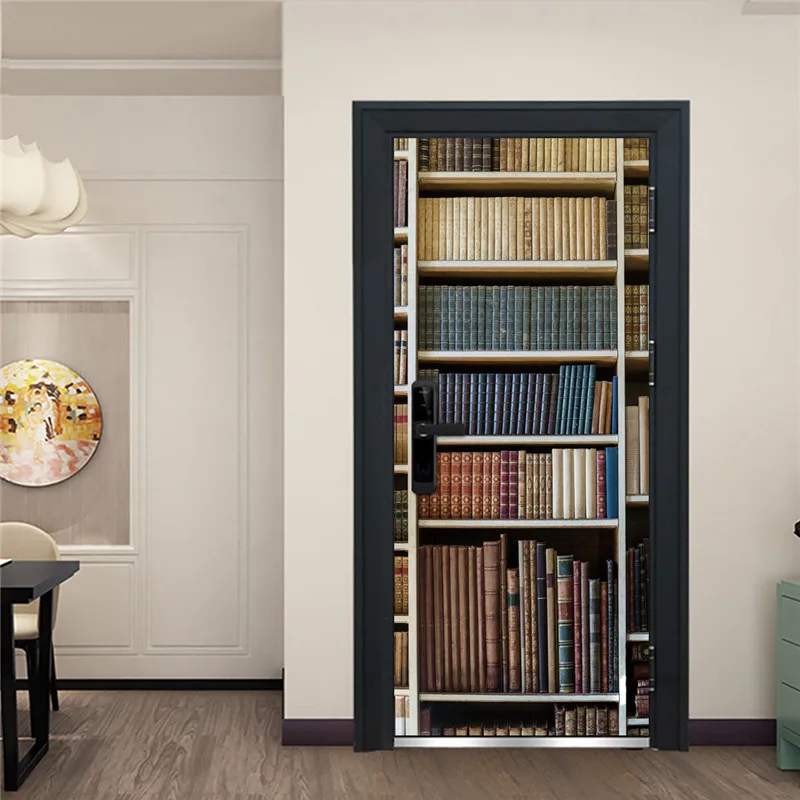2Pcs/Set Neat Bookshelf Library Door Mural Wallpaper Self-adhesive Sticker Vinyl Waterproof Removable Decals Poster deur sticker
2Pcs/Set Neat Bookshelf Library Door Mural Wallpaper Self-adhesive Sticker Vinyl Waterproof Removable Decals Poster deur sticker