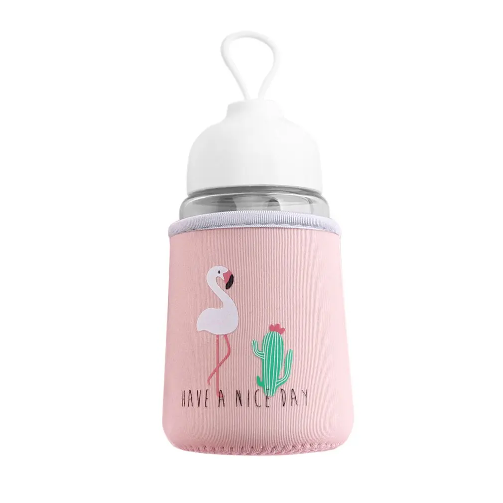 Fashion 320ML Flamingo Glass Water Bottle Cute Cloth Cover Drinking Eco-Friendly Letter Bottle Students Water Bottle
Fashion 320ML Flamingo Glass Water Bottle Cute Cloth Cover Drinking Eco-Friendly Letter Bottle Students Water Bottle