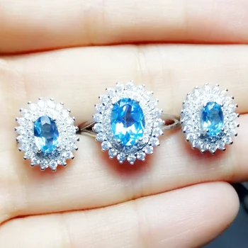 Natural real blue topaz jewelry set Free shipping 925 sterling silver 1pc ring 1pc pendant 0.6ct*2pcs 1.1ct*1pc gemstone F912121
Natural real blue topaz jewelry set Free shipping 925 sterling silver 1pc ring 1pc pendant 0.6ct*2pcs 1.1ct*1pc gemstone F912121