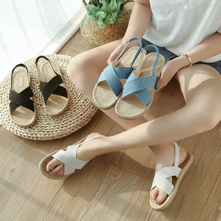2020 Summer WOMEN'S Shoes New Style Korean-style Toe Covering Flat Sandals Women's Elastic Foot Covering Students Casual Gladiat
2020 Summer WOMEN'S Shoes New Style Korean-style Toe Covering Flat Sandals Women's Elastic Foot Covering Students Casual Gladiat