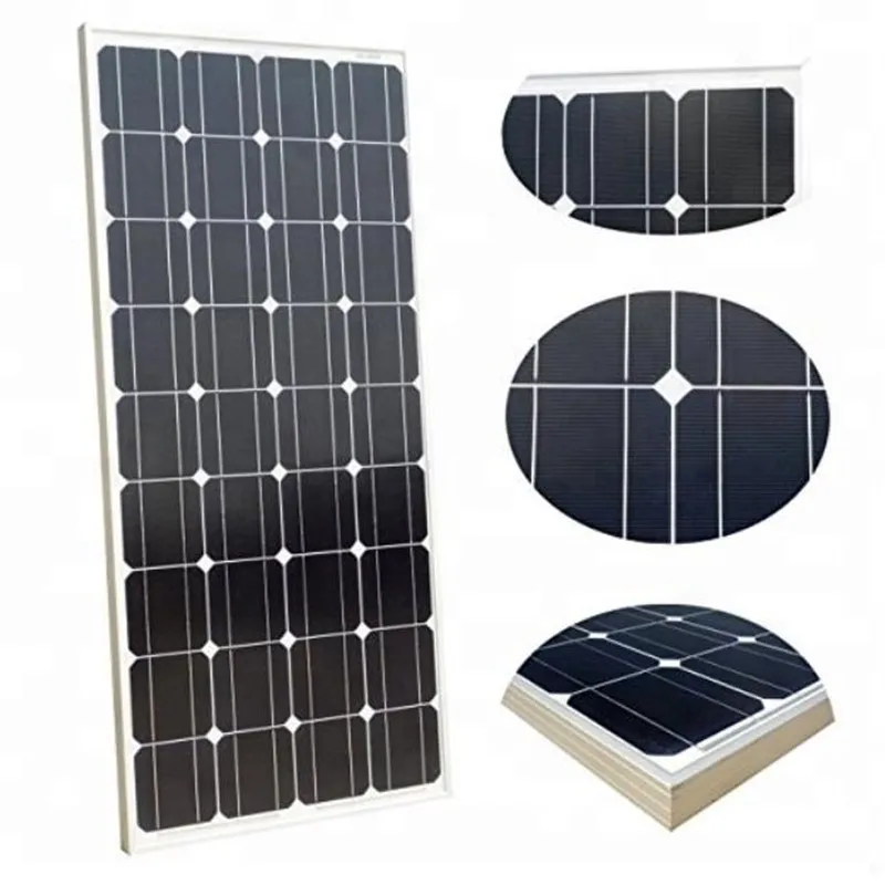 Панель солнечных батарей 100 w 18В стеклянная панель высокой эффективности