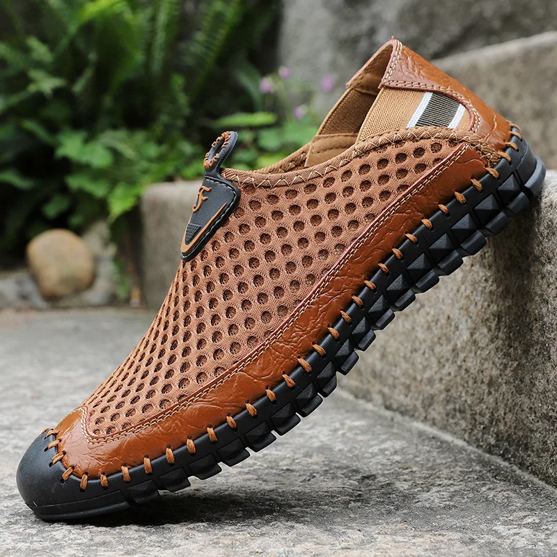 2019 Summer with Large Hole Breathable Mesh Shoes Men Outdoor Handmade Upstream Lazy Shoe 47 Large Size Sports
2019 Summer with Large Hole Breathable Mesh Shoes Men Outdoor Handmade Upstream Lazy Shoe 47 Large Size Sports