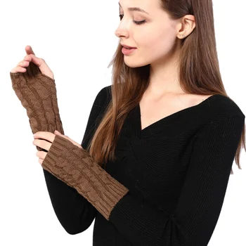 1 Pair Autumn Winter Women Knit Gloves Arm Wrist Sleeve Hand Warmer Soft Cozy Solid Color Winter Mittens Fingerless Gloves
1 Pair Autumn Winter Women Knit Gloves Arm Wrist Sleeve Hand Warmer Soft Cozy Solid Color Winter Mittens Fingerless Gloves