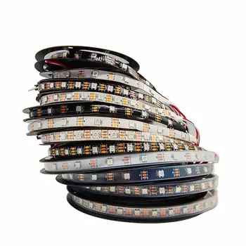 WS2812B Smart RGB LED Strip WS2812 Individually Addressable Light 60 led Black/White PCB Waterproof IP30/65/67 DC5V
WS2812B Smart RGB LED Strip WS2812 Individually Addressable Light 60 led Black/White PCB Waterproof IP30/65/67 DC5V
