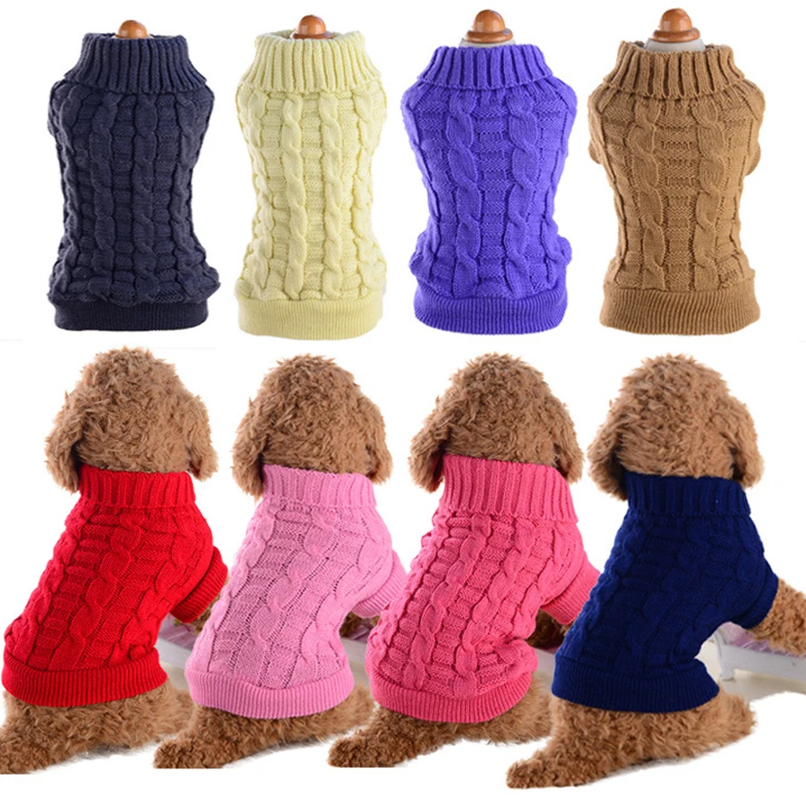 knitted Clothes For Large Small Dogs and Cat Cloth Pet Dog Coat Sweater Dogs Jacket warm Chihuahua Cotton Pure Cat Vest Costume
knitted Clothes For Large Small Dogs and Cat Cloth Pet Dog Coat Sweater Dogs Jacket warm Chihuahua Cotton Pure Cat Vest Costume