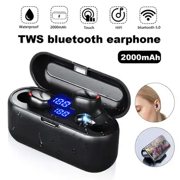 Wireless bluetooth Headphones Earphones LED Display TWS bluetooth Earphone With Microphone Waterproof Noise Cancelling Headsets
Wireless bluetooth Headphones Earphones LED Display TWS bluetooth Earphone With Microphone Waterproof Noise Cancelling Headsets