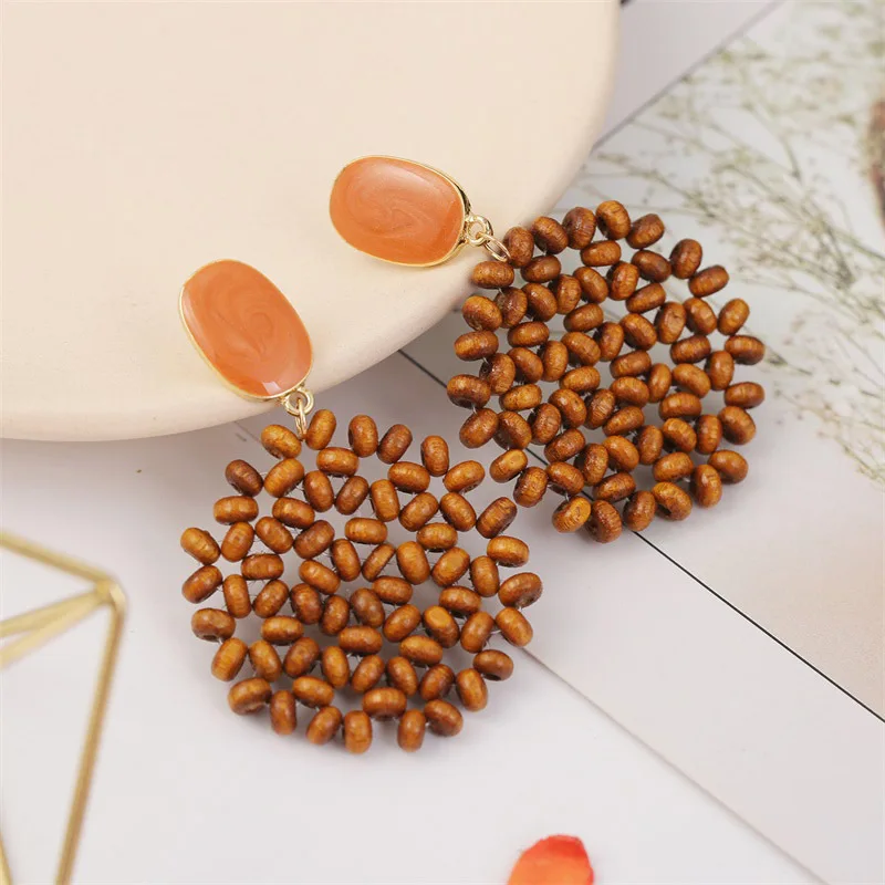 new hot sale wooden geometric round shape hanging dangle drop earrings for women acrylic statement party jewelry earrings gift
new hot sale wooden geometric round shape hanging dangle drop earrings for women acrylic statement party jewelry earrings gift