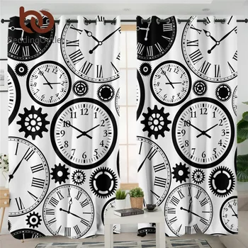 BeddingOutlet Clocks Time Bedroom Curtain Black and White Blackout Curtain Classic Gears Window Treatment Drapes Drop Ship 1pc 
BeddingOutlet Clocks Time Bedroom Curtain Black and White Blackout Curtain Classic Gears Window Treatment Drapes Drop Ship 1pc