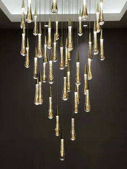 Creative Pendant Light European-style Luxury LED Lamps Indoor Lighting Gold Water Drop Crystal Moderm Glass Restaurant Modern AC
Creative Pendant Light European-style Luxury LED Lamps Indoor Lighting Gold Water Drop Crystal Moderm Glass Restaurant Modern AC