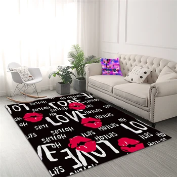 Modern 3D Printed Flannel Area Carpet Love Living Room Floor Carpet Decoration Mat Bedroom Red Lips Carpet Living Room Carpet
Modern 3D Printed Flannel Area Carpet Love Living Room Floor Carpet Decoration Mat Bedroom Red Lips Carpet Living Room Carpet