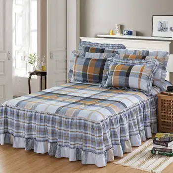 1 Pc Bedspread+2pcs Pillowcases Bruce lattice Luxury bedding set Cheap bed Cover Ruffle Bedspread Cotton Bed Five sizes
1 Pc Bedspread+2pcs Pillowcases Bruce lattice Luxury bedding set Cheap bed Cover Ruffle Bedspread Cotton Bed Five sizes