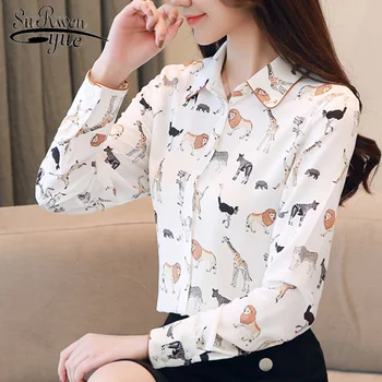 Spring Fashion Printing Chiffon Pattern Blouse Long Sleeve Plus Size Turn Down Collar Women Top and Blouse Female Shirt 3599 50
Spring Fashion Printing Chiffon Pattern Blouse Long Sleeve Plus Size Turn Down Collar Women Top and Blouse Female Shirt 3599 50