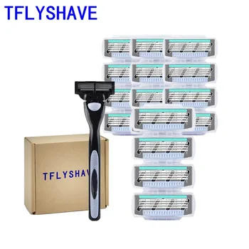 TFLYSHAVE 1pcs Holder 16pcs Blades 4 Layers Shaver for Men Stainless Steel Replaceable Blade Face Care Classica Convenience
TFLYSHAVE 1pcs Holder 16pcs Blades 4 Layers Shaver for Men Stainless Steel Replaceable Blade Face Care Classica Convenience