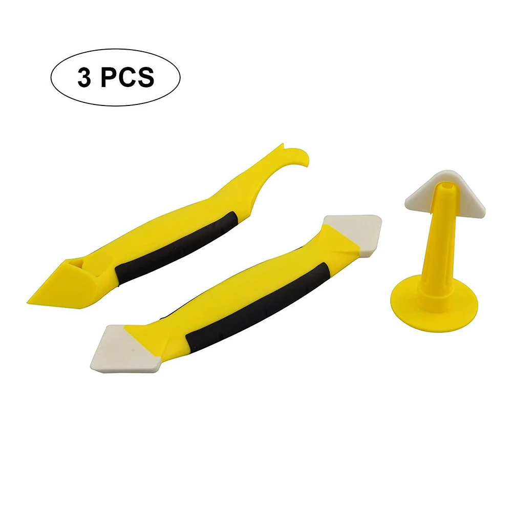 3pcs Sealant Caulk Tool Kit Smooth Scraper Silicone Grout Caulking Remover For Most Types Of Sealants, Silicone, Acrylic, Resin
3pcs Sealant Caulk Tool Kit Smooth Scraper Silicone Grout Caulking Remover For Most Types Of Sealants, Silicone, Acrylic, Resin
