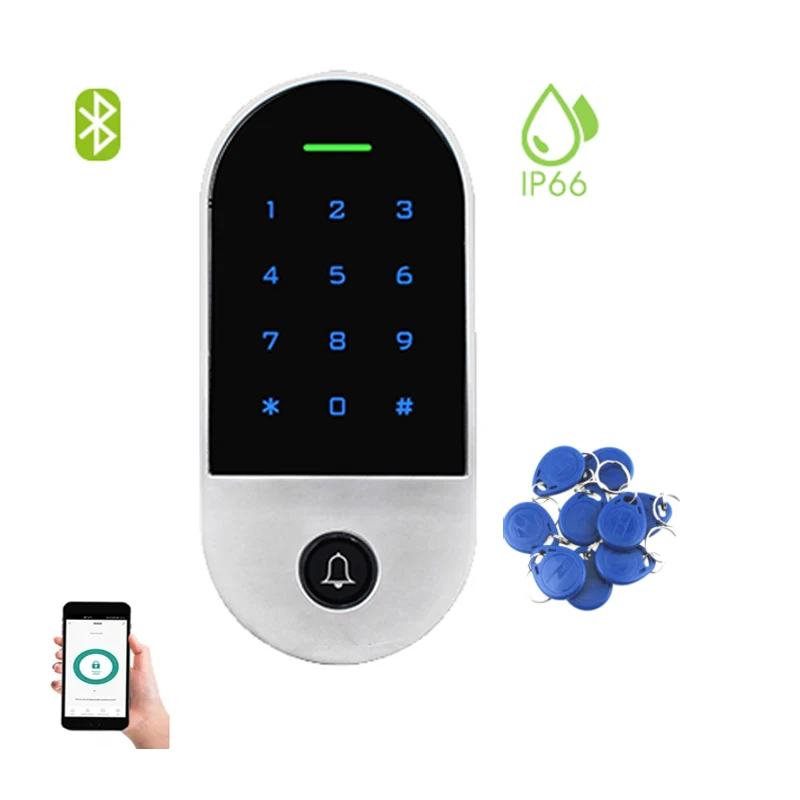 H2-BT Водонепроницаемый IOS/Android Smart Touch 125 кГц RFID клавишная панель Bluetooth доступ
