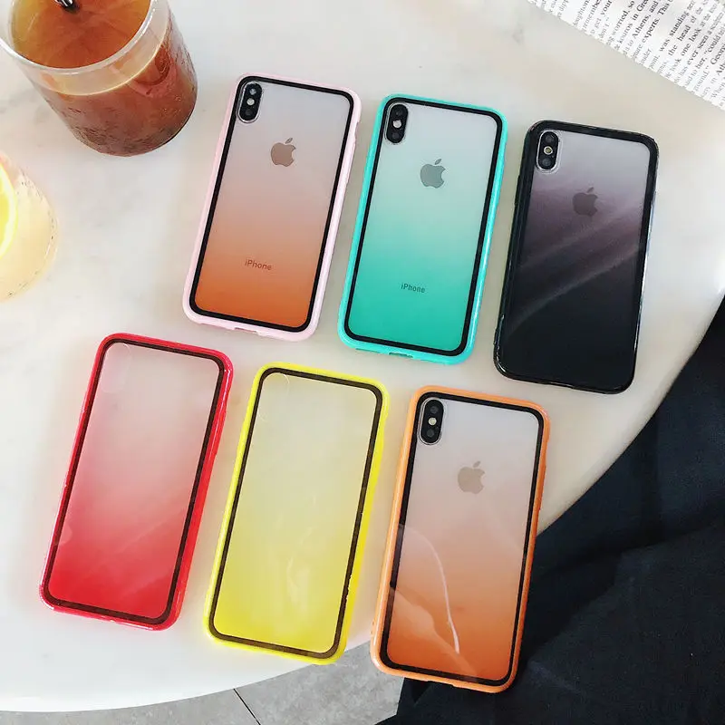 Gradient Transparent phone Case For iPhone 11 11pro max XR XS MAX X Candy Color Back Cover For iPhone 8 7 Plus 6 6S Ultra Thin Cases Coque
Gradient Transparent phone Case For iPhone 11 11pro max XR XS MAX X Candy Color Back Cover For iPhone 8 7 Plus 6 6S Ultra Thin Cases Coque