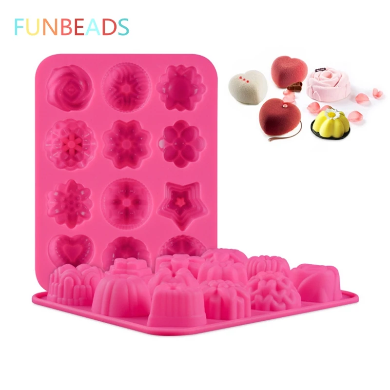 12 Different Flowers Shape Silicone Jelly Pudding Soap Mold Cake Ice Form Molds For 3d Crafts Bakeware CM073
12 Different Flowers Shape Silicone Jelly Pudding Soap Mold Cake Ice Form Molds For 3d Crafts Bakeware CM073