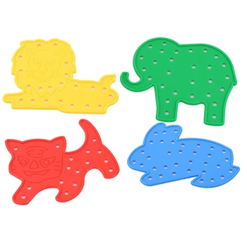 Puzzles Toy 4Pcs/Set Animal Lacing Shapes Threading Laces Education Toys Children Educational Thread Embroidery DIY Toys Gift
Puzzles Toy 4Pcs/Set Animal Lacing Shapes Threading Laces Education Toys Children Educational Thread Embroidery DIY Toys Gift