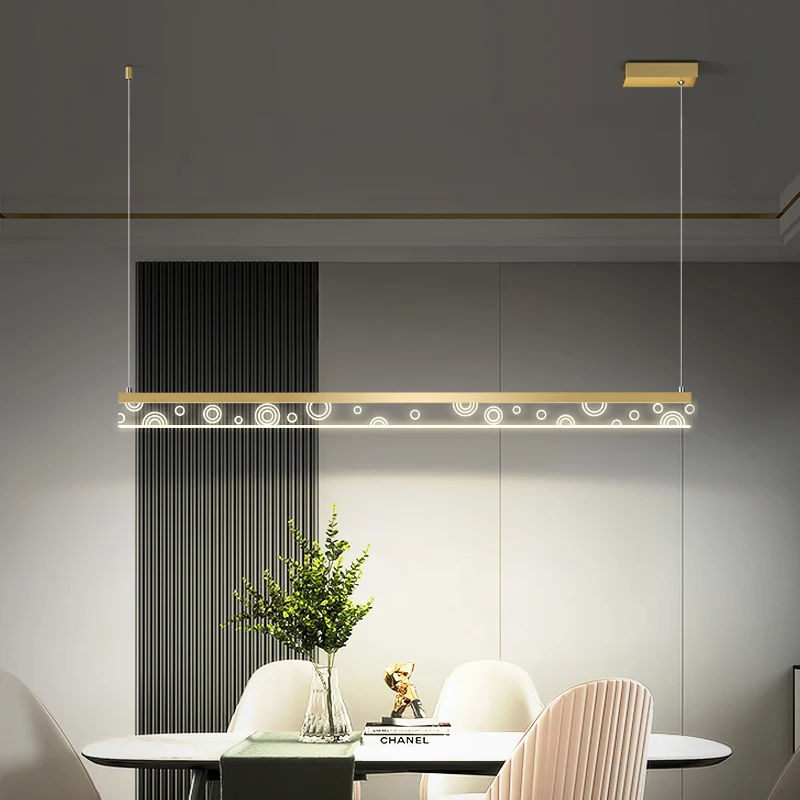 

New Creative modern LED pendant lights Kitchen acrylic+metal suspension hanging pendant lamp for dinning room lamparas colgantes
