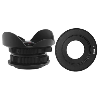 Camera Lens 8mm F3.8 C-Port Wide-Angle Manual Iris Camera Lens + C-M4/3 Adapter for Olympic Cup Bath and Panasonic
Camera Lens 8mm F3.8 C-Port Wide-Angle Manual Iris Camera Lens + C-M4/3 Adapter for Olympic Cup Bath and Panasonic