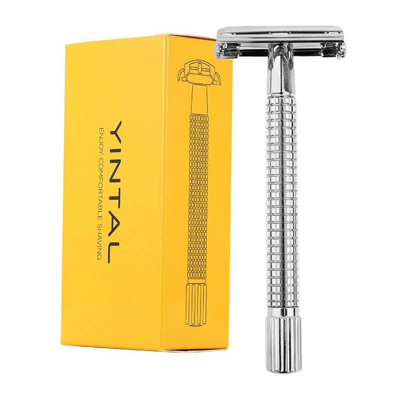 Safety Razor Long Handle 115 mm/4.53" Brass Men's Shaving Classic Double Edge Razors
Safety Razor Long Handle 115 mm/4.53" Brass Men's Shaving Classic Double Edge Razors