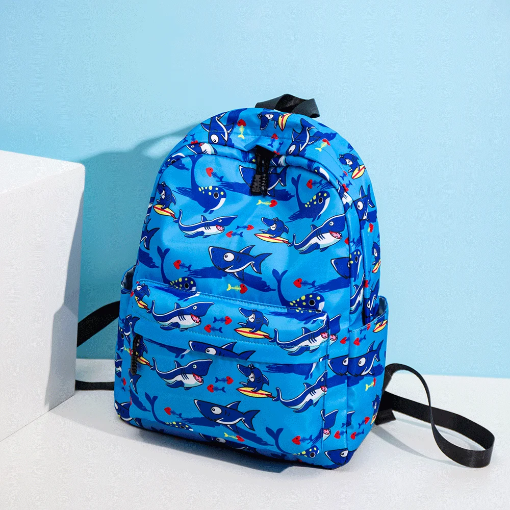 Фото Boys School Backpack Bag Large Capacity Backbag Blue for Teenager Waterproof Leisure Travel Schoolbag Causal Canvas Backpck | Багаж и