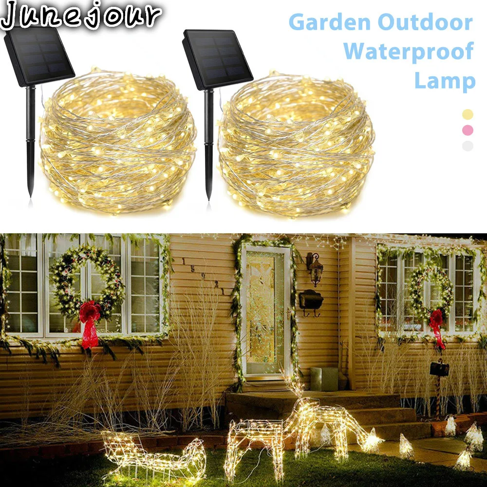 8 Modes Outdoor Solar String Fairy Lights 7M 32M LED Solar Lamps 150/300leds Waterproof Christmas Decoration For Garden Street
8 Modes Outdoor Solar String Fairy Lights 7M 32M LED Solar Lamps 150/300leds Waterproof Christmas Decoration For Garden Street