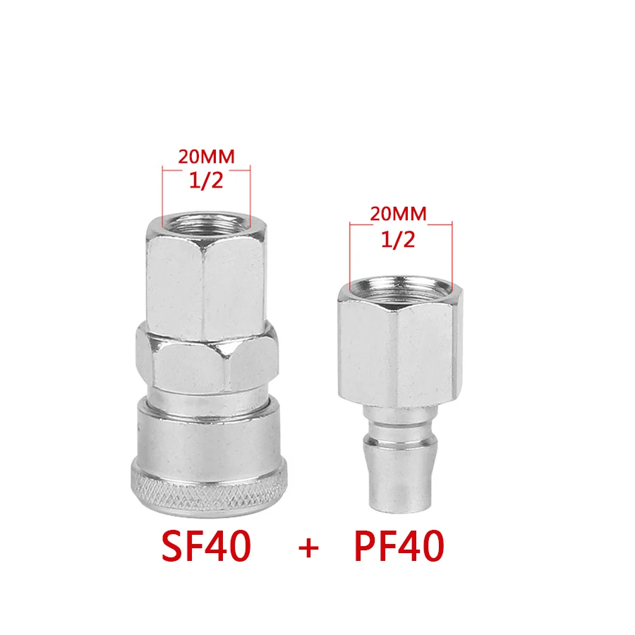 1PCS C type Quick connector 1/4" Female BSPT High pressure coupling SF PF 40 work on Air compressor Pneumatic fitting
1PCS C type Quick connector 1/4" Female BSPT High pressure coupling SF PF 40 work on Air compressor Pneumatic fitting
