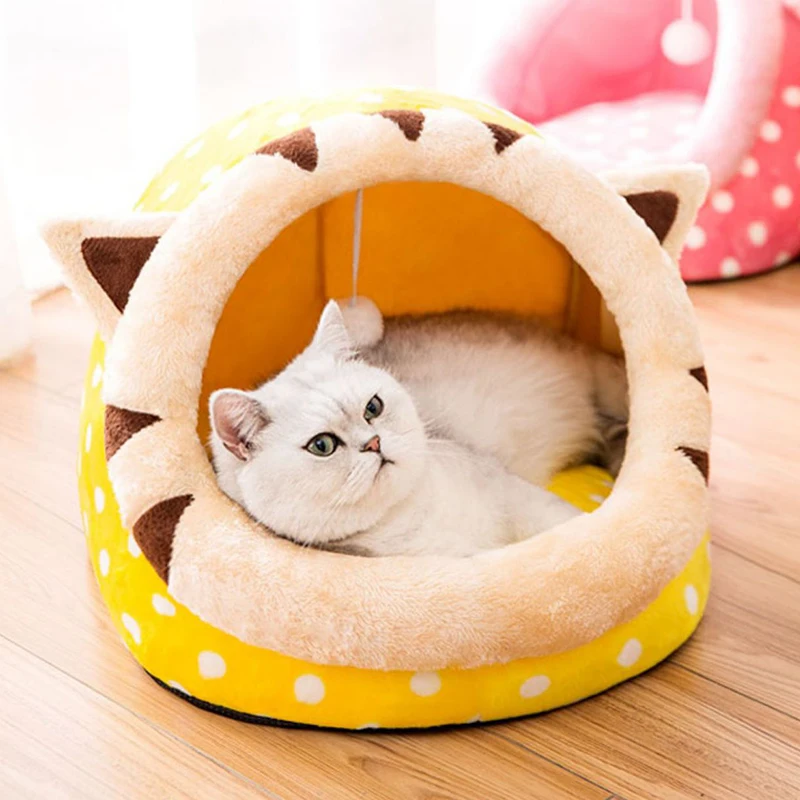 Cat Bed House Cute Cartoon Pet Bed Warm Flannel Sleeping Mats Cats Soft Small Dogs Bed Nest Cat Cave Pet Products All Seasons 
Cat Bed House Cute Cartoon Pet Bed Warm Flannel Sleeping Mats Cats Soft Small Dogs Bed Nest Cat Cave Pet Products All Seasons