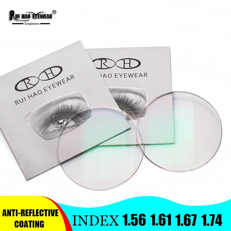 

1.56 1.61 1.67 1.74 Index Optical Resin lenses Clear Anti UV Lenses Myopia Cylindrical Glasses Eyeglasses Aspherical Spherical