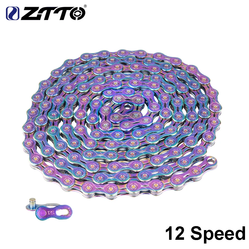 ZTTO 12 Speed Colorful SLR Bicycle Chain 12s MTB 12speed Mountain Road Bike ultralight Durable With 12 S Missing Link Chains
ZTTO 12 Speed Colorful SLR Bicycle Chain 12s MTB 12speed Mountain Road Bike ultralight Durable With 12 S Missing Link Chains