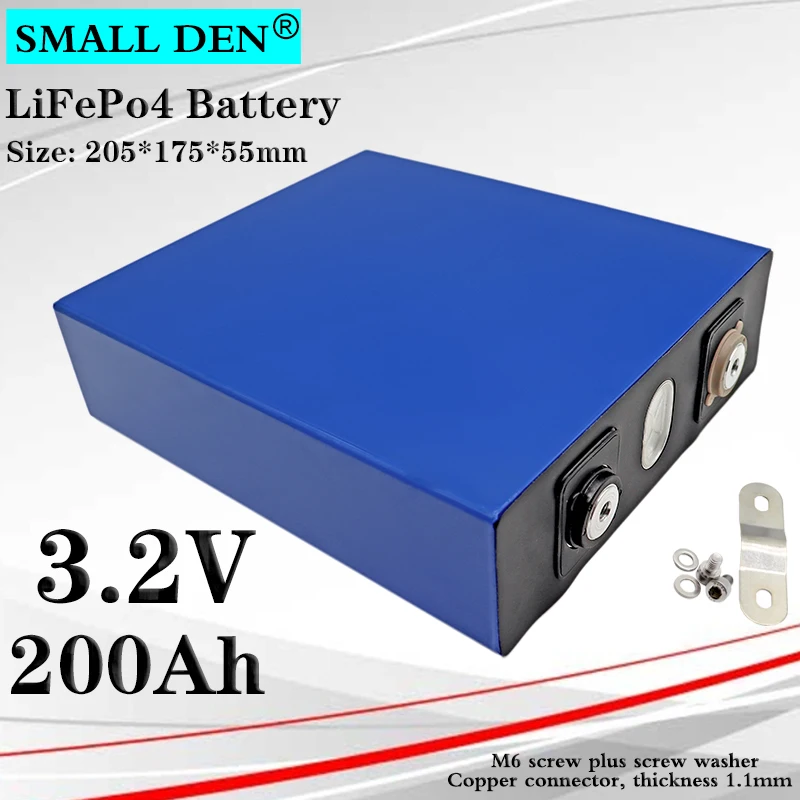 New 3.2V 200Ah lifepo4 battery pack, 12V 24V solar system, large capacity battery pack for electric car, RV
New 3.2V 200Ah lifepo4 battery pack, 12V 24V solar system, large capacity battery pack for electric car, RV