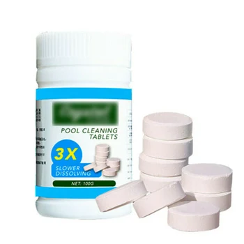 100Pcs/Bottle Swimming Pool Cleaning Multi Use Effervescent Chlorine Tablets Swimming Pool Clarifier Multifunctional Cleaner
100Pcs/Bottle Swimming Pool Cleaning Multi Use Effervescent Chlorine Tablets Swimming Pool Clarifier Multifunctional Cleaner