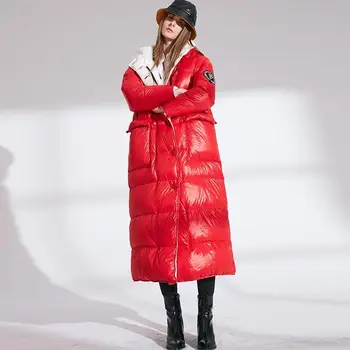 Heydress 2019 women fashion double size winter warm down coat lady long 90% white down jacket female red hooded outwear
Heydress 2019 women fashion double size winter warm down coat lady long 90% white down jacket female red hooded outwear