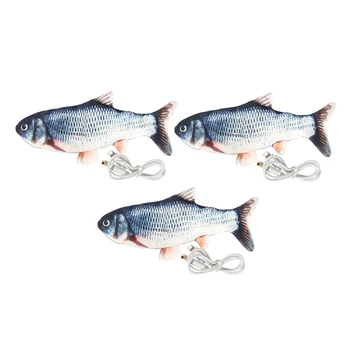 3x Cat Toy Moving Toy Flopping Cat Toy For Cats Interactive Pets 
3x Cat Toy Moving Toy Flopping Cat Toy For Cats Interactive Pets