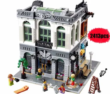 15001 Brick Bank Creator Series City Street Model 2413Pcs Building Blocks Bricks Toys Compatible with 10251 Gift For Children
15001 Brick Bank Creator Series City Street Model 2413Pcs Building Blocks Bricks Toys Compatible with 10251 Gift For Children