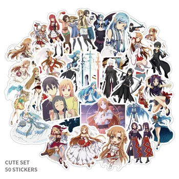50Pcs Anime Girl Stickers Sword Art Online Scrapbooking Stickers Adhesive Asna Kirito Sticker For Phone Diary Laptop Luggage
50Pcs Anime Girl Stickers Sword Art Online Scrapbooking Stickers Adhesive Asna Kirito Sticker For Phone Diary Laptop Luggage