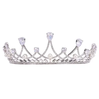 Crown Tiara Wedding Hair Accessories Women Hair Jewelry Zircon Bridal Crown And Tiaras 
Crown Tiara Wedding Hair Accessories Women Hair Jewelry Zircon Bridal Crown And Tiaras
