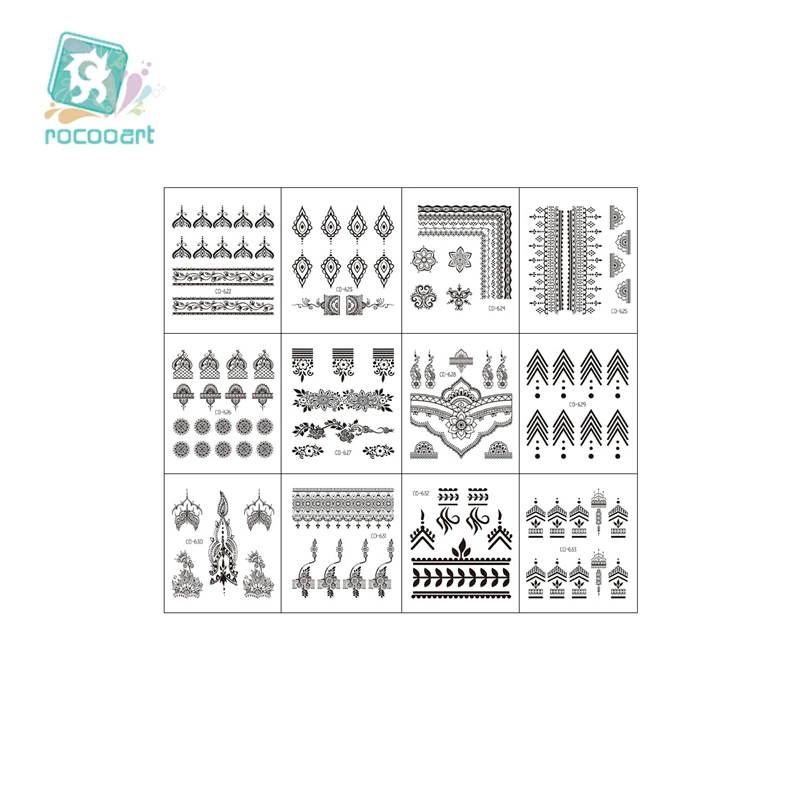 12 Styles Sexy Lace Black Henna Temporary Tattoo Sticker Women Hand Jewelry Tatoo Waterproof Fake Body Art Tattoo Sticker
12 Styles Sexy Lace Black Henna Temporary Tattoo Sticker Women Hand Jewelry Tatoo Waterproof Fake Body Art Tattoo Sticker