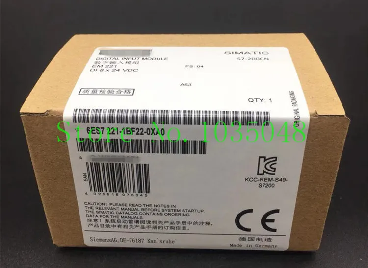1PC 6ES7 221-1BF22-0XA0 6ES7221-1BF22-0XA0 New and Original Priority use of DHL delivery
1PC 6ES7 221-1BF22-0XA0 6ES7221-1BF22-0XA0 New and Original Priority use of DHL delivery