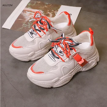 Newest Women Platform Chunky Sneakers 5cm high lace-up Casual Vulcanize Shoes luxury Designer Old Dad female fashion Sneakers 81
Newest Women Platform Chunky Sneakers 5cm high lace-up Casual Vulcanize Shoes luxury Designer Old Dad female fashion Sneakers 81
