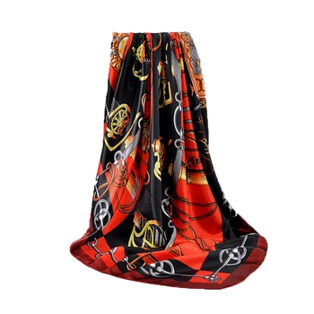 Silk Scarves Women Print Foulard Satin Square Head Hijab Scarfs For Ladies Luxury Brand Shawls 90cm Bandana female muffler Scarf
Silk Scarves Women Print Foulard Satin Square Head Hijab Scarfs For Ladies Luxury Brand Shawls 90cm Bandana female muffler Scarf